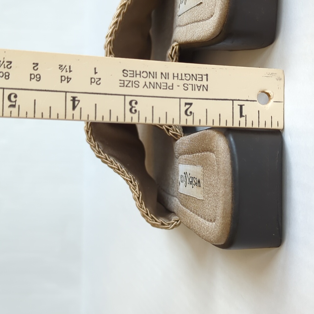 Wesley & Co. Neutral Slide Summer Sandal 6 Tan Brown - Picture 15 of 15